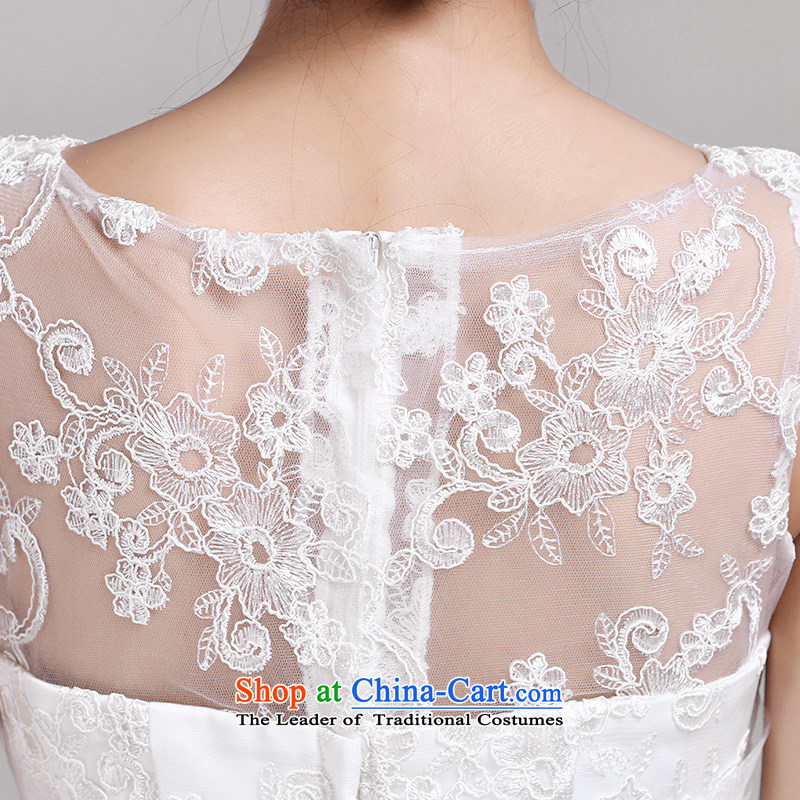 Recalling that the spring and summer of 2015, hates makeup and new wedding dresses Korean word shoulder lace stylish and simple to align the wedding H14759 white L, recalling that hates makeup and shopping on the Internet has been pressed.