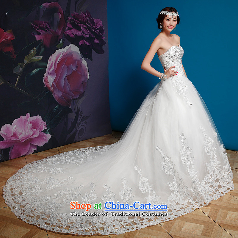 Recalling that hates makeup and wedding dresses new 2015 spring/summer long tail wedding align to lace diamond wedding H13866 wiping the chest white streak XL, recalling that hates makeup and shopping on the Internet has been pressed.
