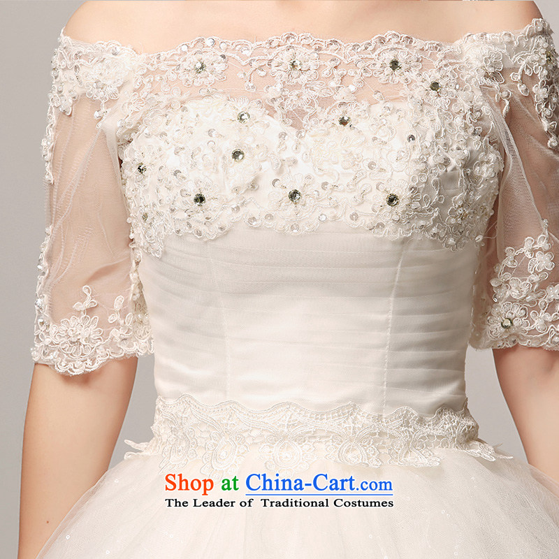 Recalling that hates makeup and wedding dresses 2015 Spring/Summer new bride first field shoulder minimalist lace. Align the cuff to wedding H13776 White XL, recalling that hates makeup and shopping on the Internet has been pressed.