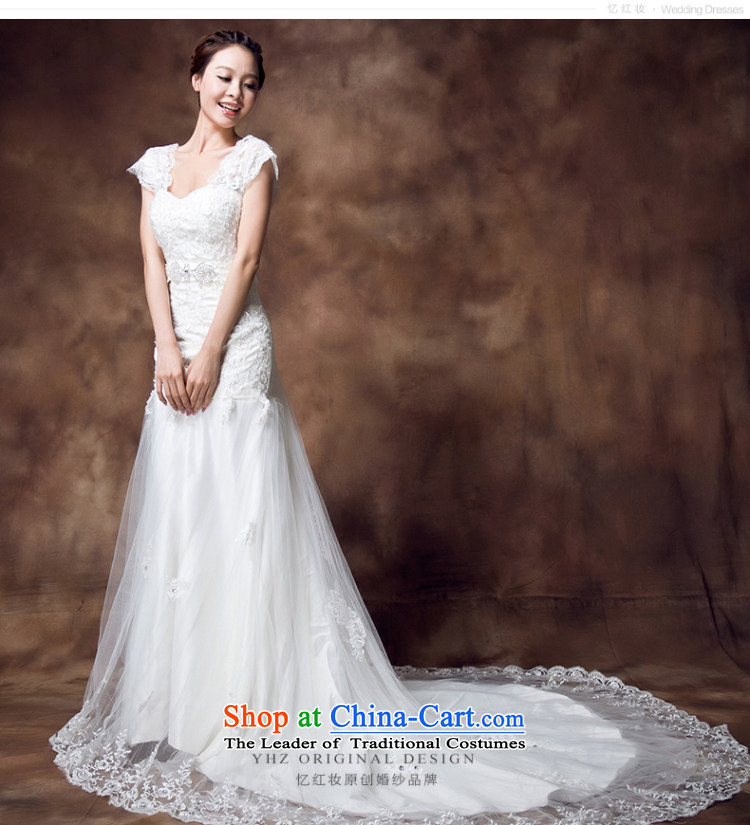 Recalling that the new makeup red lace V-Neck back one word dual shoulder sweet princess retro tail crowsfoot wedding dresses H12133 white S picture, prices, brand platters! The elections are supplied in the national character of distribution, so action, buy now enjoy more preferential! As soon as possible.