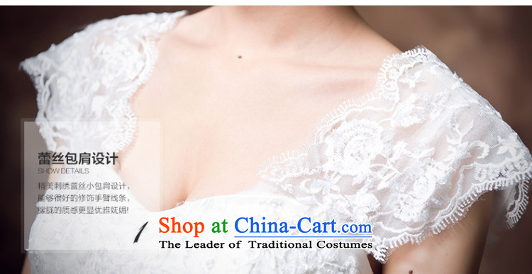 Recalling that the new makeup red lace V-Neck back one word dual shoulder sweet princess retro tail crowsfoot wedding dresses H12133 white S picture, prices, brand platters! The elections are supplied in the national character of distribution, so action, buy now enjoy more preferential! As soon as possible.