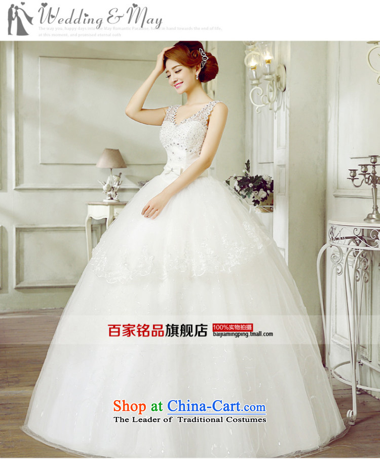 2015 new wedding dresses Korean sweet deep V-neck to align the Princess Bride lace straps, Sau San video pictures, S white thin price, brand platters! The elections are supplied in the national character of distribution, so action, buy now enjoy more preferential! As soon as possible.