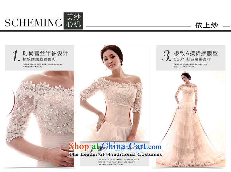Yong-yeon and new wedding dresses Word 2015 Spring shoulder upscale lace video thin long tail Sau San diamond ornaments on chip crowsfoot wedding white streaks in the size is not a replacement for a picture, prices, brand platters! The elections are supplied in the national character of distribution, so action, buy now enjoy more preferential! As soon as possible.