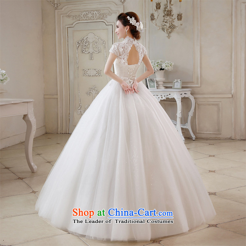 Time the new 2015 Syria of autumn and winter wedding dresses, Korea Edition package word shoulder shoulder white lace diamond Princess Bride to align the wedding dress white S time Syrian shopping on the Internet has been pressed.