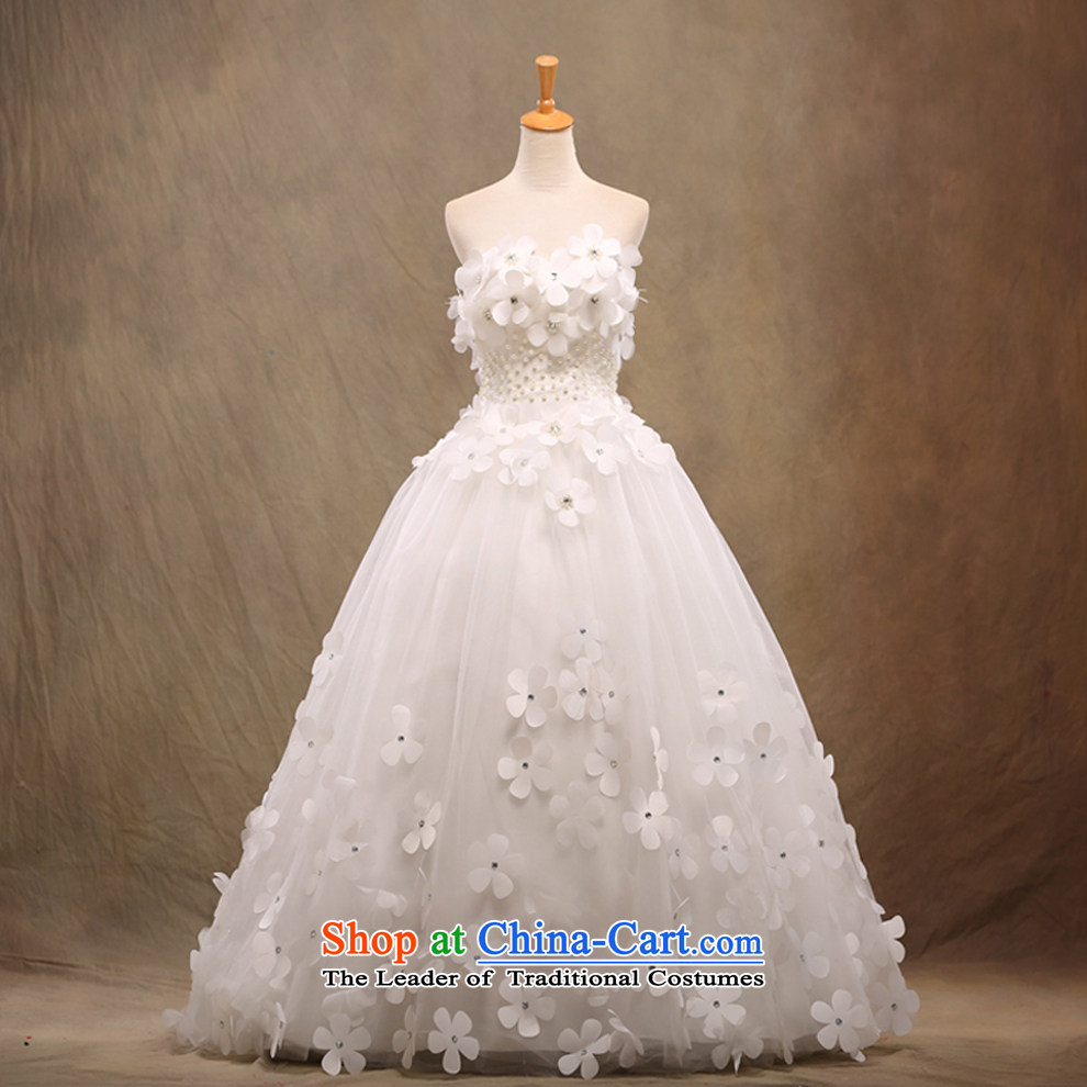 The beautiful yarn marriages 2015 new anointed Chest Flower tail wedding fashion plain manual wedding code strap Sau San video thin wedding trailing M picture, prices, brand platters! The elections are supplied in the national character of distribution, so action, buy now enjoy more preferential! As soon as possible.
