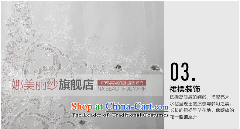 The beautiful yarn-tail also wedding new 2015 irrepressible tail wedding dress video thin stylish Korean Sau San tie factory genuine direct White XL Photo, prices, brand platters! The elections are supplied in the national character of distribution, so action, buy now enjoy more preferential! As soon as possible.