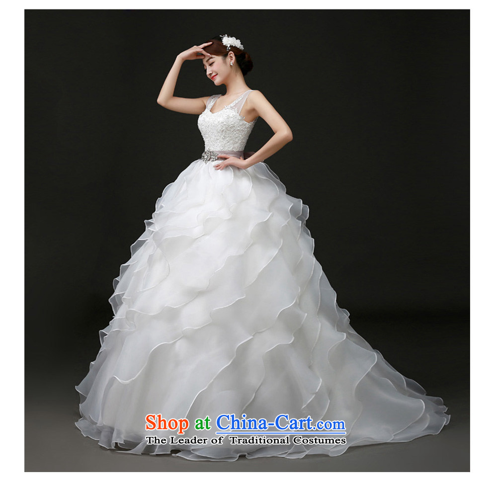 The beauty of the new 2015 shoulders a field shoulder V-Neck small trailing wedding fashion marriages photo building photography minimalist Sau San tie palace wedding white can customize pictures, prices, brand platters! The elections are supplied in the national character of distribution, so action, buy now enjoy more preferential! As soon as possible.