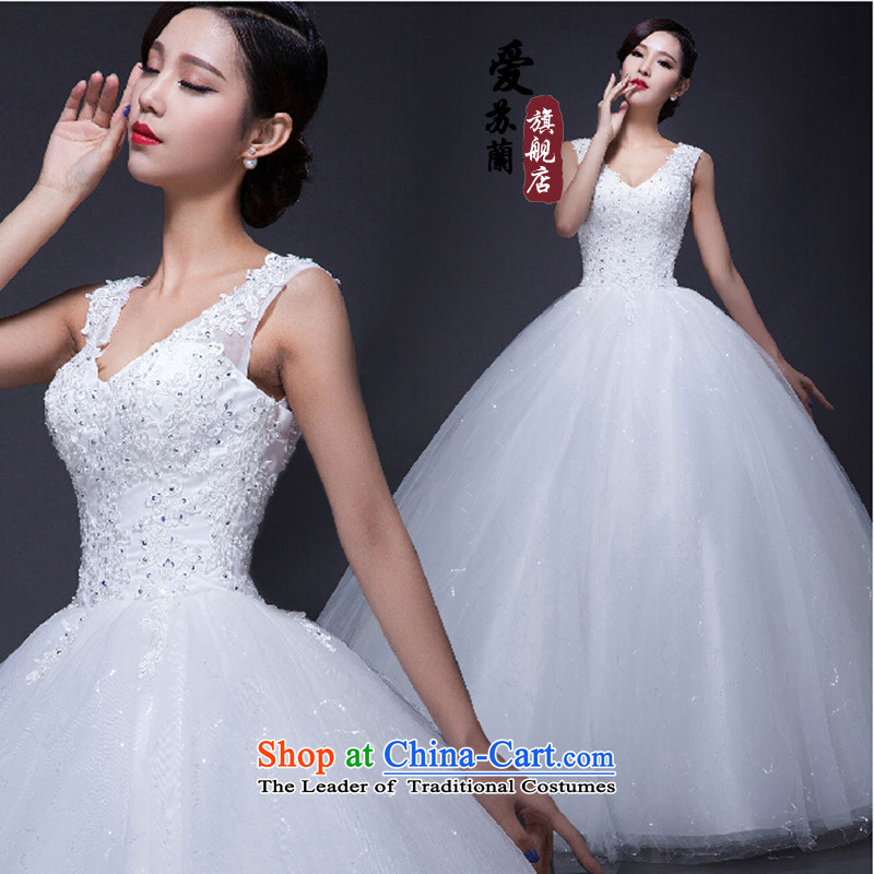 Upscale shoulders bride wedding new popular wedding dresses new upscale, Bridal Suite 2015 new wedding white S love Su-lan , , , shopping on the Internet