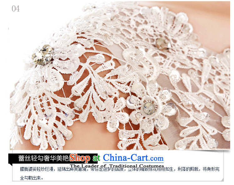 The Syrian Arab Republic and the Republic of Korea time wedding dress of autumn and winter 2015 new marriages shoulders retro round-neck collar lace a field shoulder wedding White XL Photo, prices, brand platters! The elections are supplied in the national character of distribution, so action, buy now enjoy more preferential! As soon as possible.