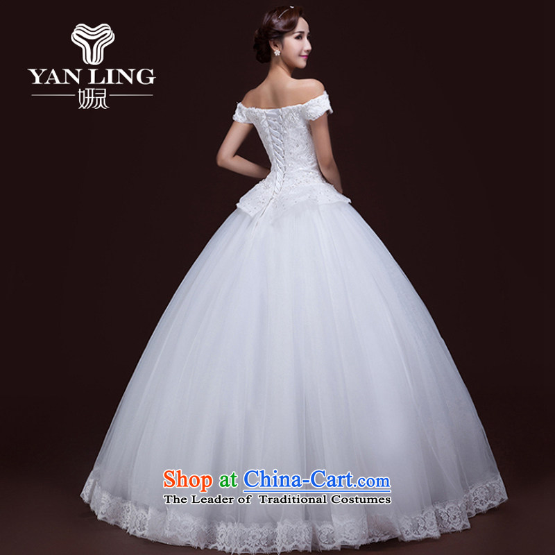 Charlene Choi Ling 2015 autumn and winter new wedding dresses bridal lace Korean word shoulder anointed chest to align the Sau San wedding , L, Charlene Choi spirit has been pressed shopping on the Internet