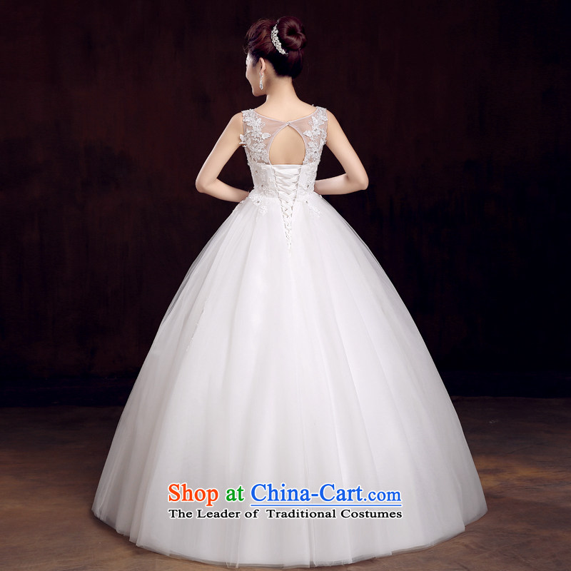The knot true love wedding dress 2015 Spring New Korean minimalist shoulders to align graphics thin marriages a field shoulder wedding White XL, married a true love , , , shopping on the Internet