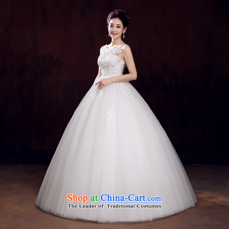 The knot true love wedding dress 2015 Spring New Korean minimalist shoulders to align graphics thin marriages a field shoulder wedding White XL, married a true love , , , shopping on the Internet