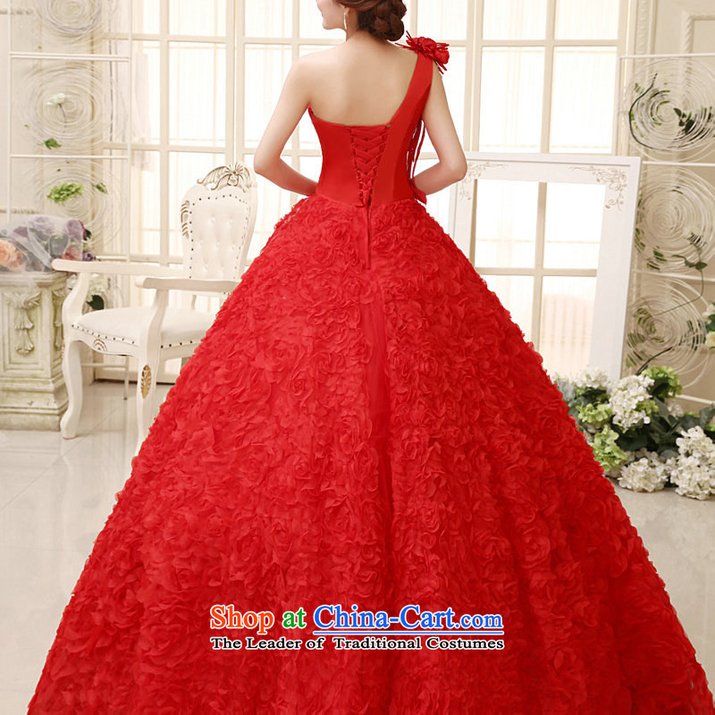 Optimize video 2015 Summer Wedding Dress Korea Red version bride back strap shoulder wedding hs007 S, Optimize Hong shopping on the Internet has been pressed.