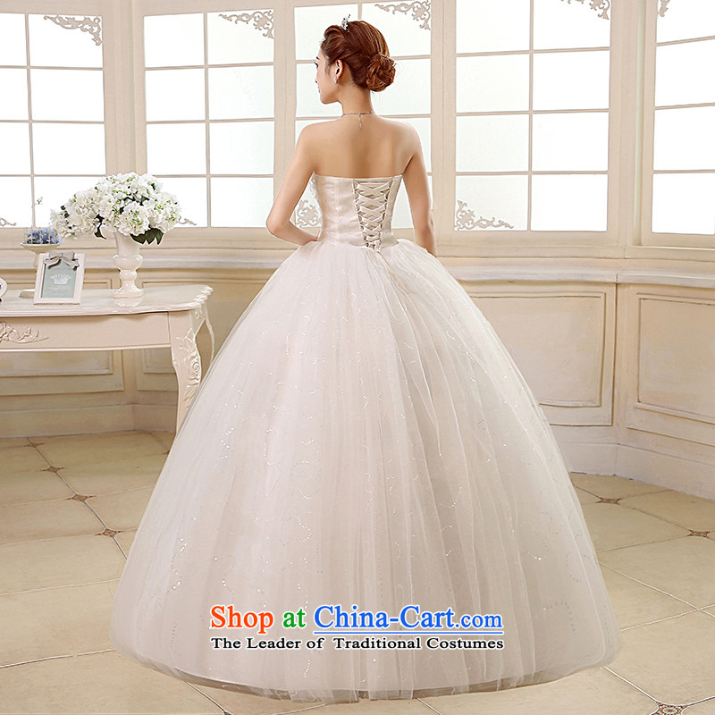 Rain-sang yi 2015 new wedding dress white Princess Mary Magdalene chest stylish large thin nail graphics PEARL FLOWER to align the bride wedding HS890 white tailored, rain-sang Yi shopping on the Internet has been pressed.