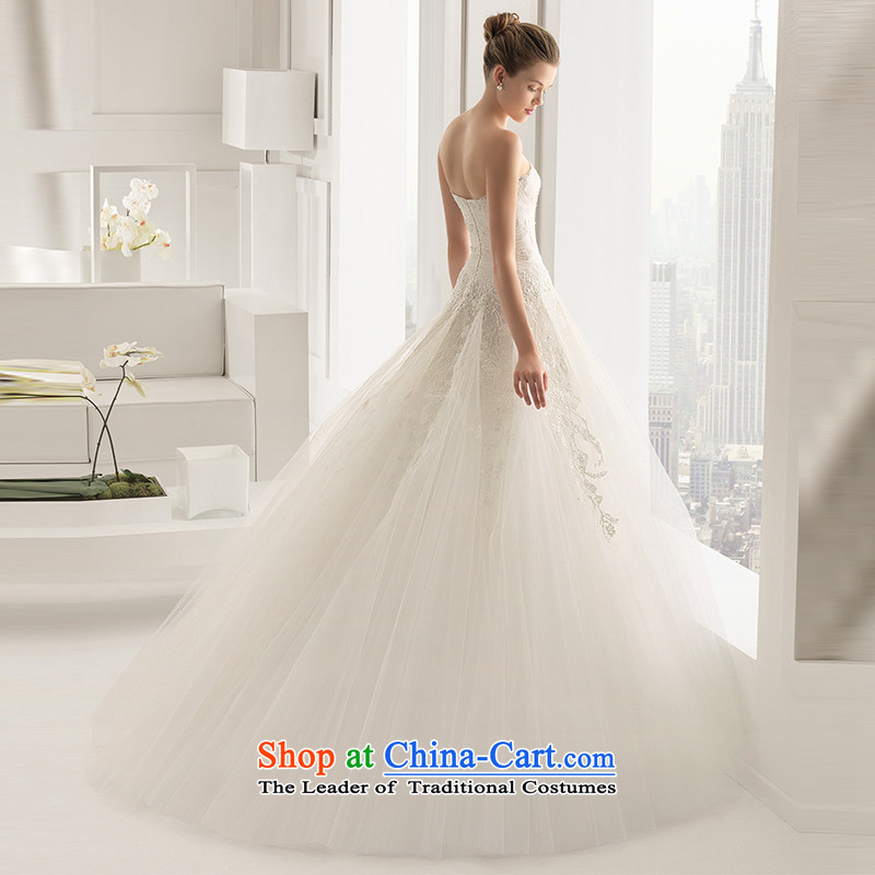 The word anointed chest brides shoulder wedding dresses long tail new 2015 minimalist lace Sau San small trailing shoulder straps word, XL, plumbing, , , , shopping on the Internet