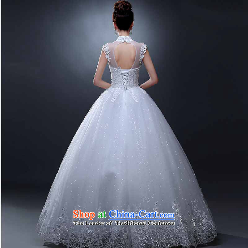 The new spring 2015 wedding stylish Korean collar package shoulder wedding dresses summer video thin straps Sau San align to lace white XXL, Su-lan , , , Love shopping on the Internet