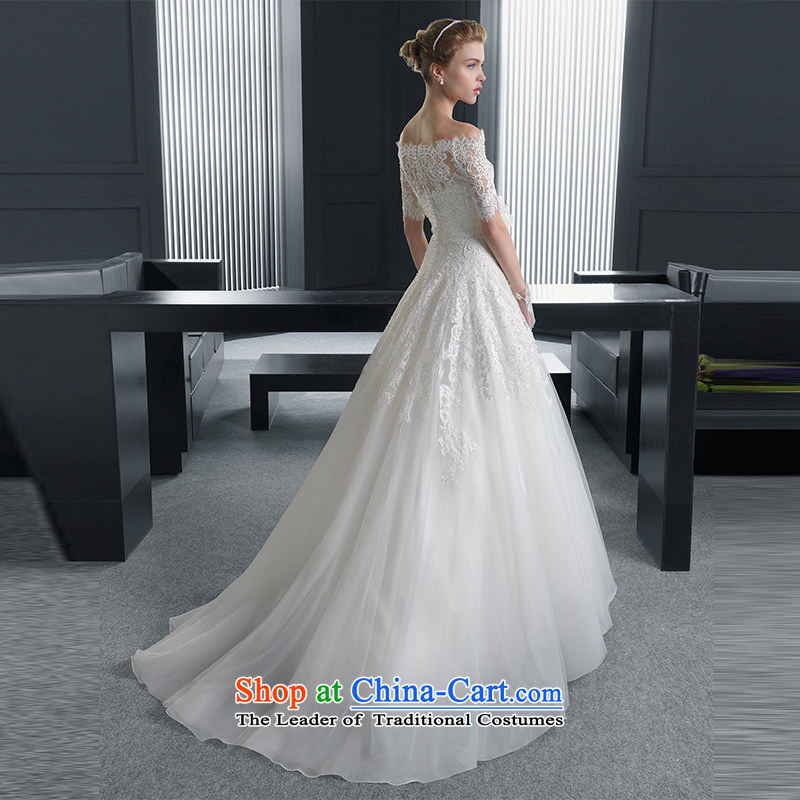 The word anointed chest brides shoulder wedding dress of autumn and winter 2015 new minimalist A field with lace Sau San small trailing) S, clean breast tissue definition , , , shopping on the Internet