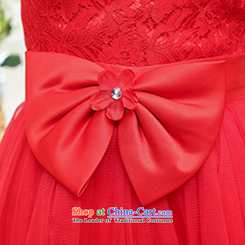 Uyuk wedding dresses bows Ms. service bridal dresses small dress dresses flowers and sexy beauty stereo OSCE root yarn red , L, a bride Yi (UYUK on) , , , shopping on the Internet