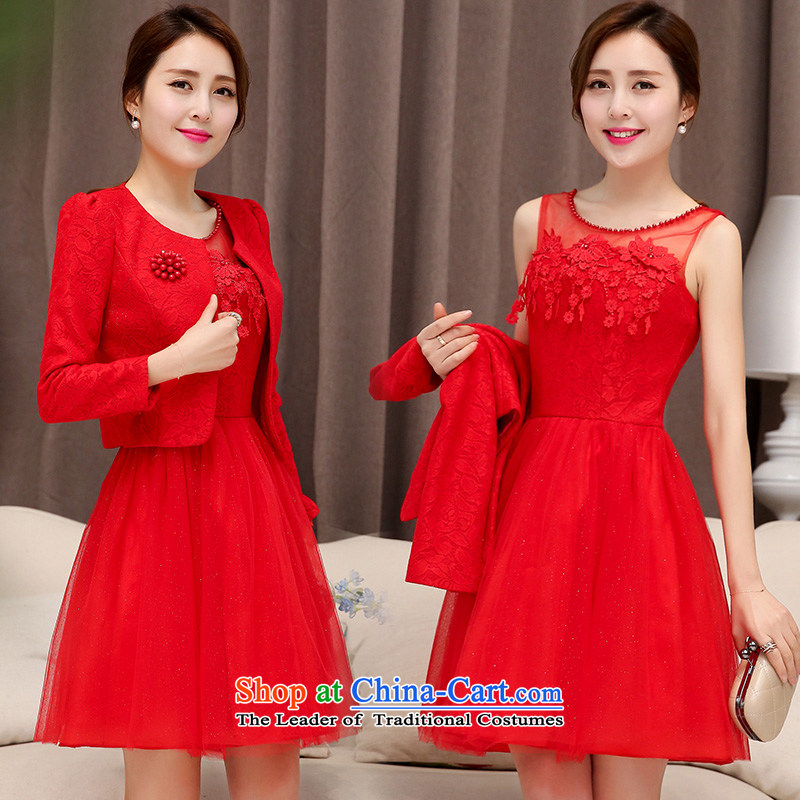 Dream Is marriages bows services for pregnant women wedding dress 2015 new short, red autumn bridesmaid service banquet XXL, dream is Red (MEIMENGQIAO) , , , shopping on the Internet