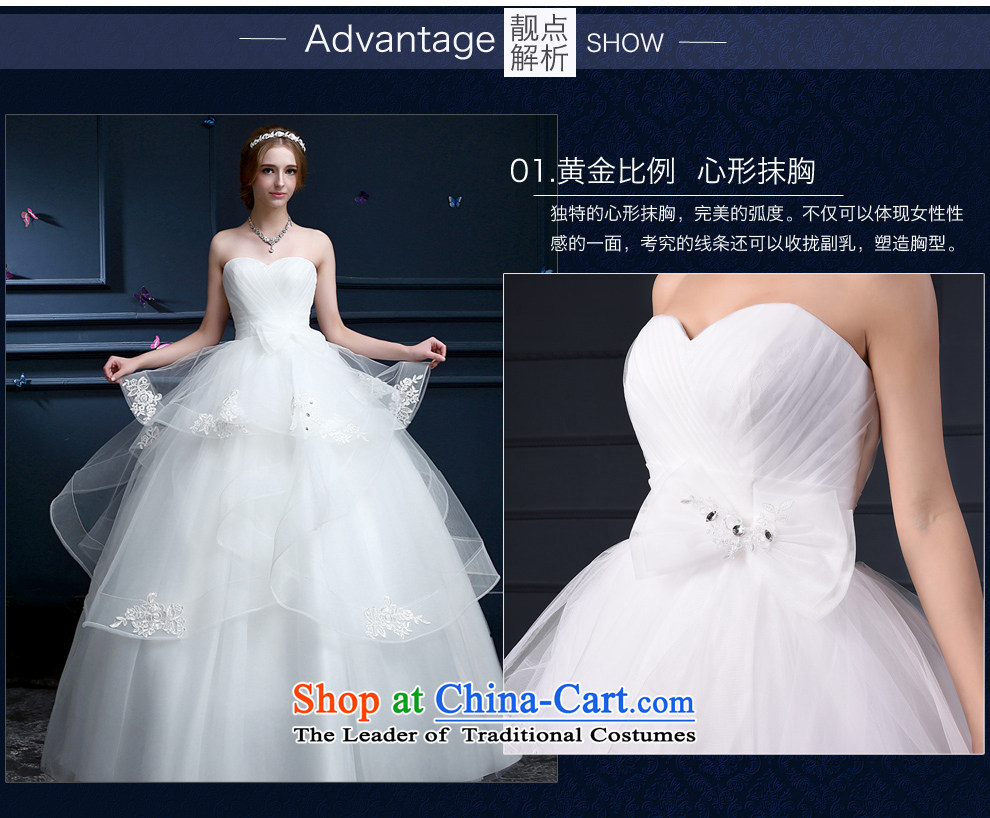 (Heung-lun's Health 2015 wedding new spring and summer Korean anointed chest wedding code to align with the bride wedding dress girl did not rule petticoats White M picture, prices, brand platters! The elections are supplied in the national character of distribution, so action, buy now enjoy more preferential! As soon as possible.