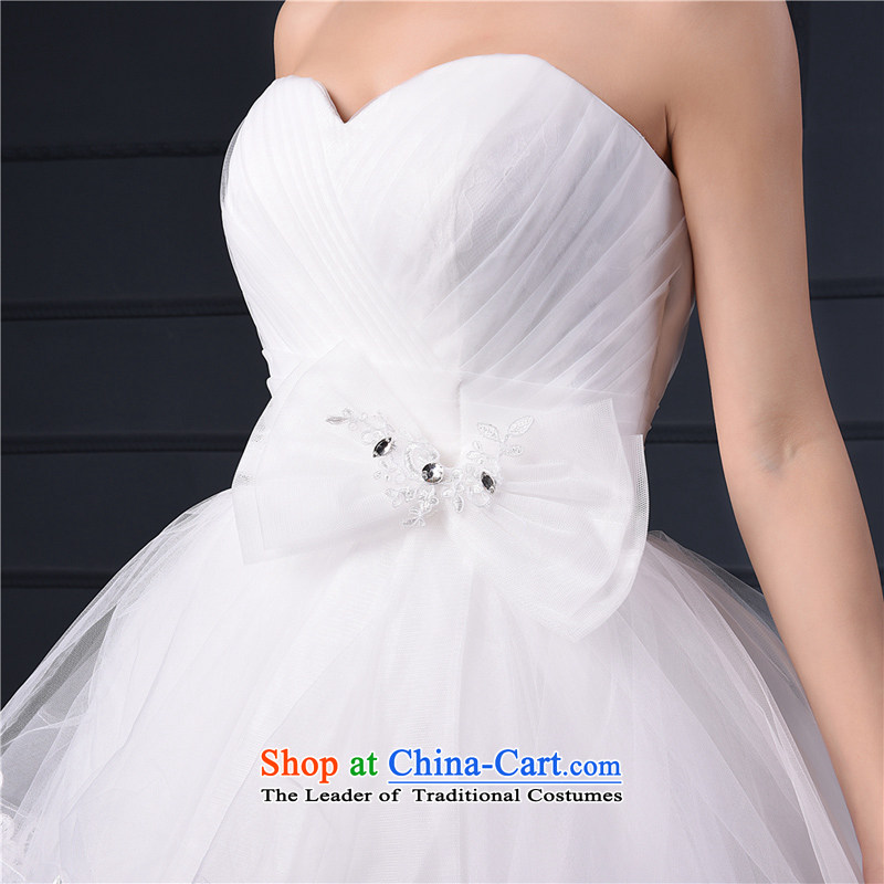 (Heung-lun's Health 2015 wedding new spring and summer Korean anointed chest wedding code to align with the bride wedding dress girl did not rule petticoats White M Heung-chou's shopping on the Internet has been pressed.