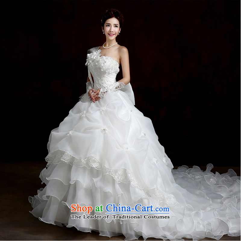 Korean shoulder tail large Fat MM video thin tail wedding like Princess Mary as high-end wedding custom clients to the size to 2015 do not return, love so Peng (AIRANPENG) , , , shopping on the Internet