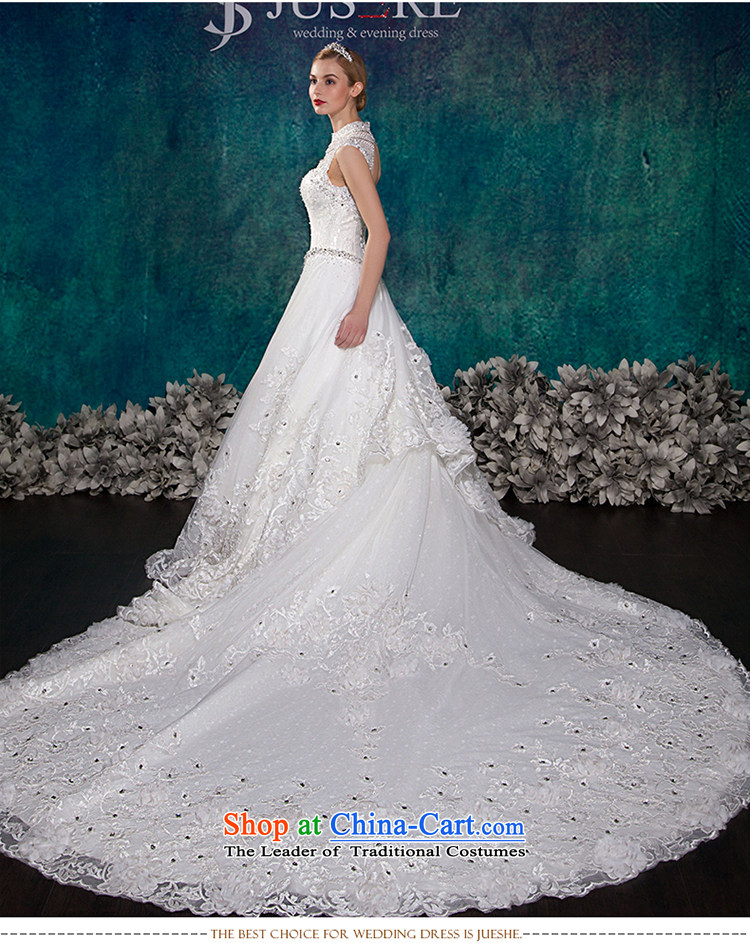 There is a new 2015 glistening snow wedding dresses engraving package shoulder round-neck collar large tail tailored white picture, prices, brand platters! The elections are supplied in the national character of distribution, so action, buy now enjoy more preferential! As soon as possible.