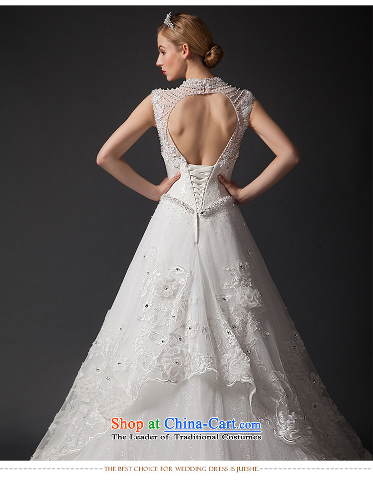 There is a new 2015 glistening snow wedding dresses engraving package shoulder round-neck collar large tail tailored white picture, prices, brand platters! The elections are supplied in the national character of distribution, so action, buy now enjoy more preferential! As soon as possible.