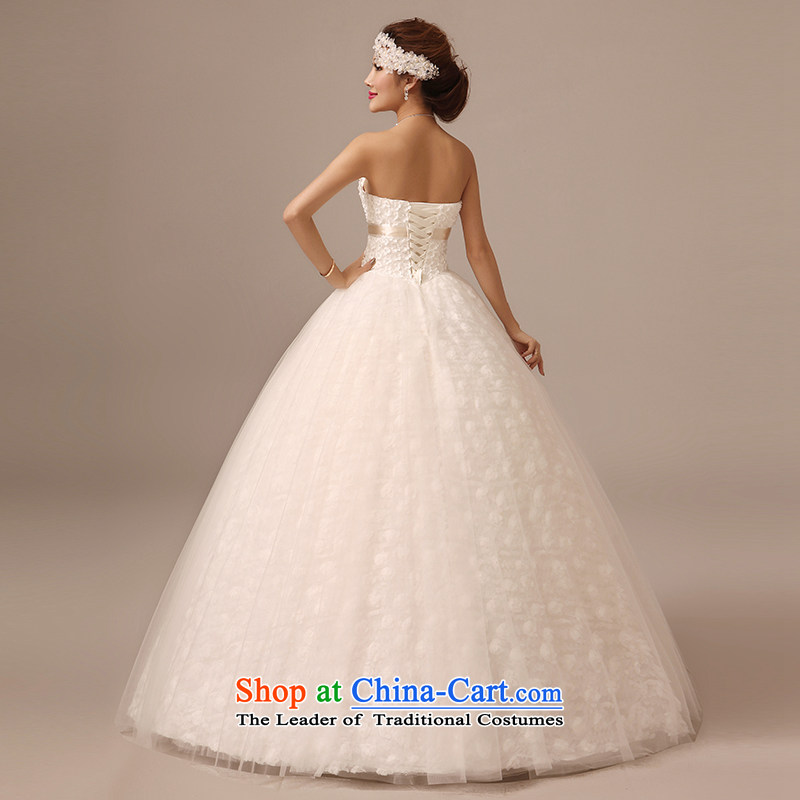 The spring and summer of 2015 new stylish Chest Flower to align the anointed wedding dresses Asian layout sweet straps, video thin white Sau San S, plumbing, , , , shopping on the Internet