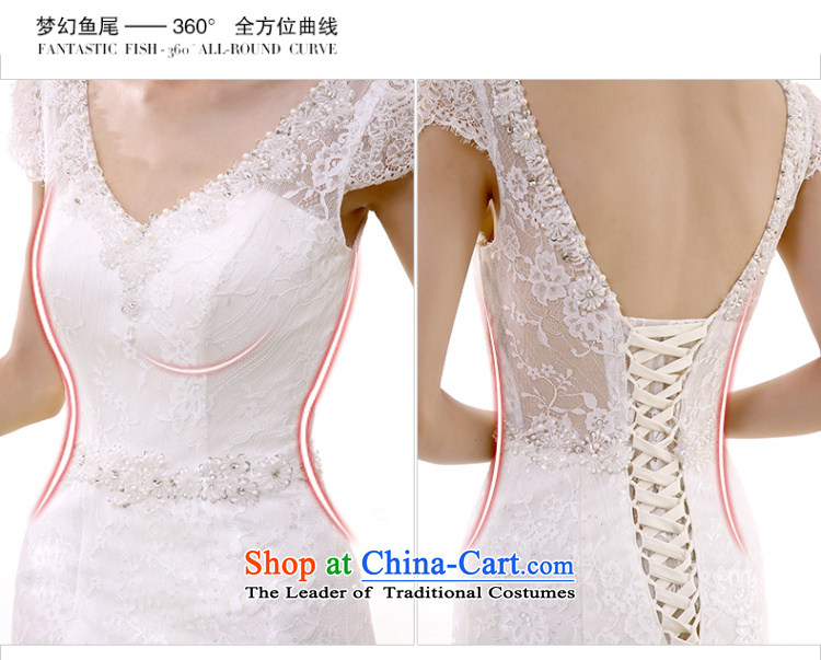 In spring and summer 2015 new word shoulder crowsfoot wedding dresses long tail shoulders V-Neck Sau San lace large tail White M picture, prices, brand platters! The elections are supplied in the national character of distribution, so action, buy now enjoy more preferential! As soon as possible.