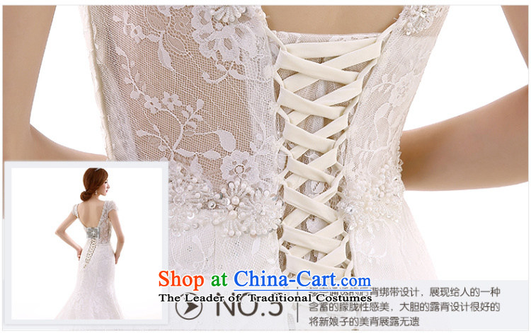 In spring and summer 2015 new word shoulder crowsfoot wedding dresses long tail shoulders V-Neck Sau San lace large tail White M picture, prices, brand platters! The elections are supplied in the national character of distribution, so action, buy now enjoy more preferential! As soon as possible.