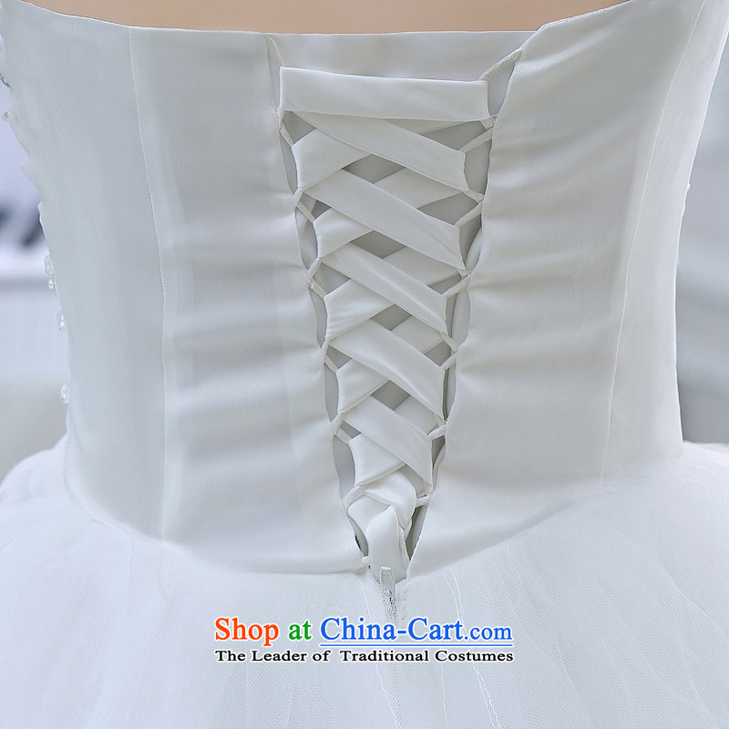 Wedding dress 2015 Spring Summer stylish shoulder flowers to align the diamond wedding code thick mm thin white girl S video baby Bride (BABY BPIDEB) , , , shopping on the Internet