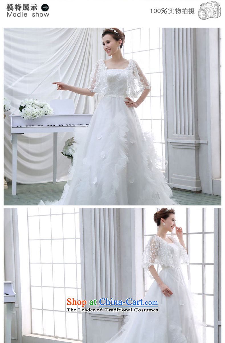 Wedding dress 2015 NEW Summer Wedding wedding lace stylish Korean long tail of the word wedding shoulder white L picture, prices, brand platters! The elections are supplied in the national character of distribution, so action, buy now enjoy more preferential! As soon as possible.