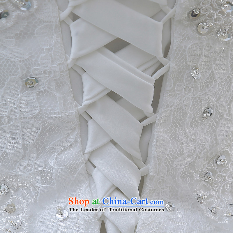 2015 Spring New Korean Sau San video thin lace breast tissue petticoats elegant retro Repair Word wedding shoulder White XL, darling Bride (BABY BPIDEB) , , , shopping on the Internet