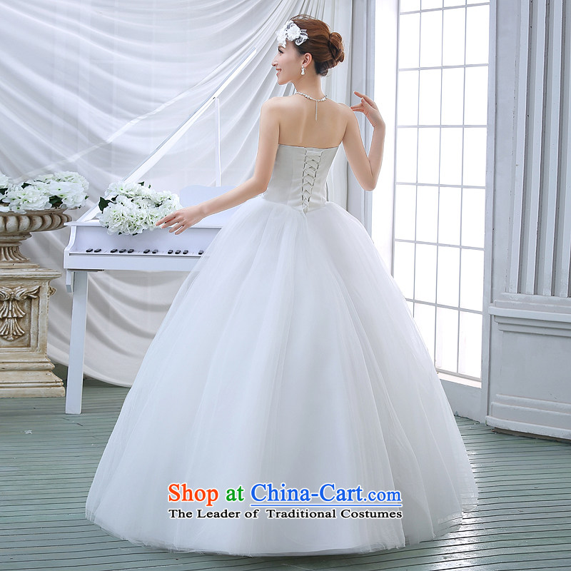 The bride wedding dresses 2015 new spring and summer Korean anointed chest Sau San sleeveless simplicity to align the large luxury big white XL, darling Bride (BABY BPIDEB) , , , shopping on the Internet