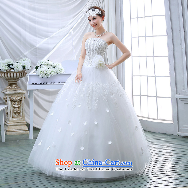 The spring of 2015, Diamond Korean brides edition alignment with Chest Sau San large white dress code wedding dress princess lace white S, darling brides stylish (BABY BPIDEB) , , , shopping on the Internet
