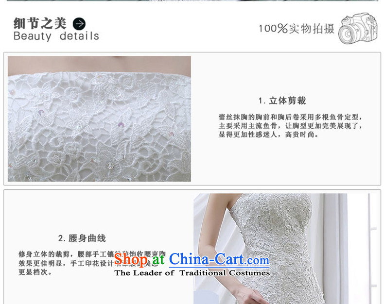 2015 new spring and summer and chest Wedding Fashion Korean version of Sau San skinny tail wedding lace Diamond Wedding White XL Photo, prices, brand platters! The elections are supplied in the national character of distribution, so action, buy now enjoy more preferential! As soon as possible.