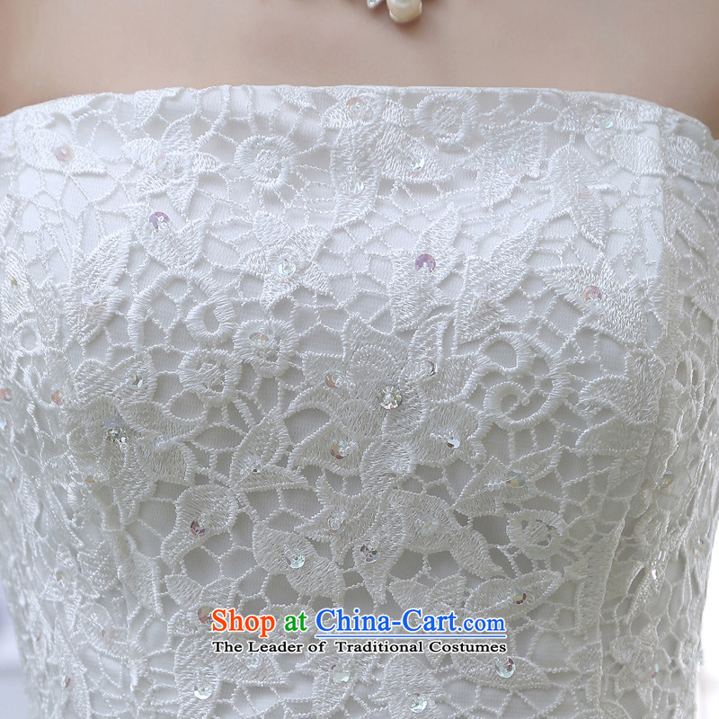 2015 new spring and summer and chest Wedding Fashion Korean version of Sau San skinny tail wedding lace Diamond Wedding White XL, darling Bride (BABY BPIDEB) , , , shopping on the Internet