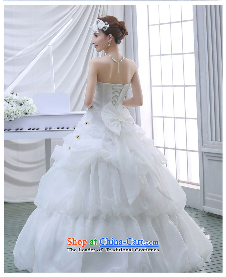 The new 2015 Spring/Summer wedding dresses Korean fashion lace wiping the chest to marry her thin wedding video 