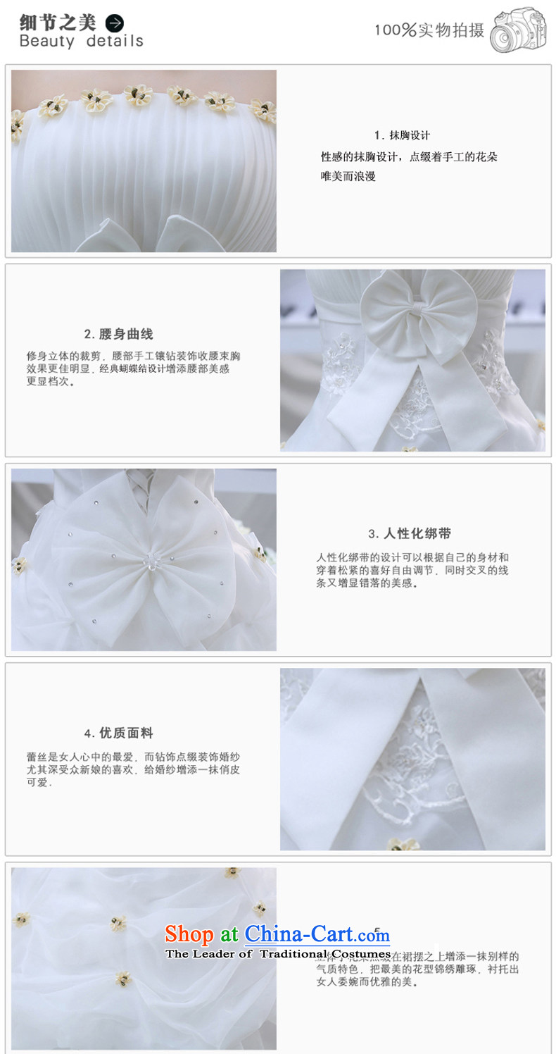 The new 2015 Spring/Summer wedding dresses Korean fashion lace wiping the chest to marry her thin wedding video 
