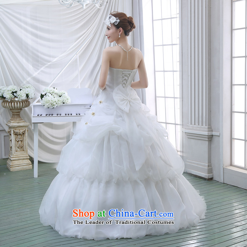 The new 2015 Spring/Summer wedding dresses Korean fashion lace wiping the chest to marry her thin wedding video   white S, darling Bride (BABY BPIDEB) , , , shopping on the Internet
