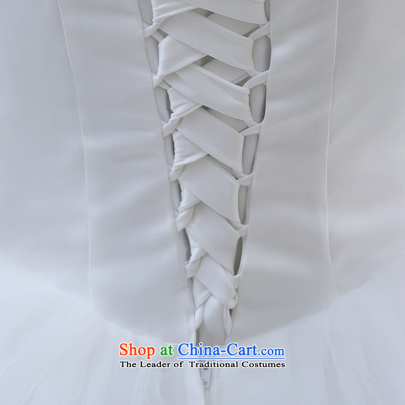 The bride wedding dresses 2015 new spring and summer Korean anointed chest Sau San sleeveless simplicity to align the large luxury big white S Demi Moor Qi , , , shopping on the Internet