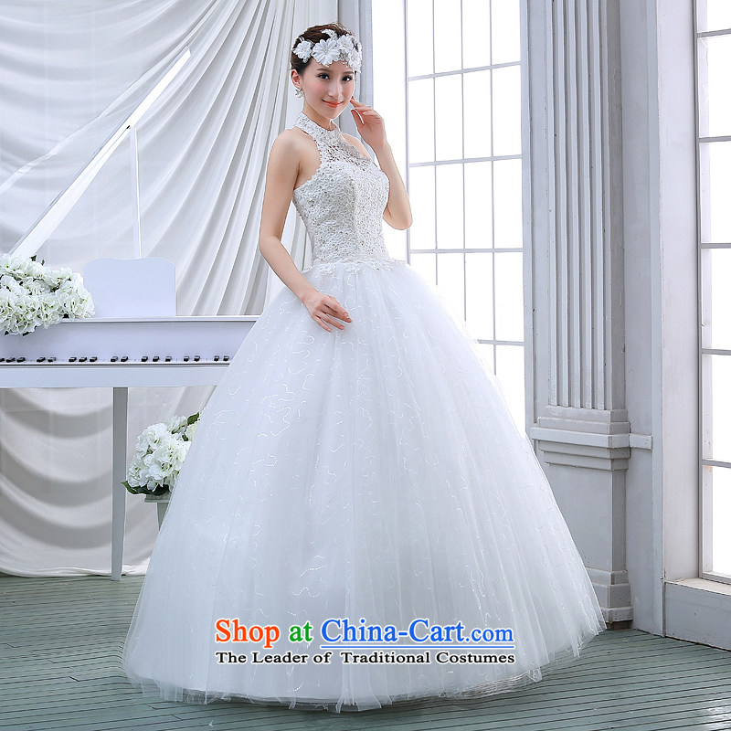 Wedding dress spring 2015 winter thick Korean large retro Graphics alignment with thin also wedding winter bride White M Demi Moor Qi , , , shopping on the Internet
