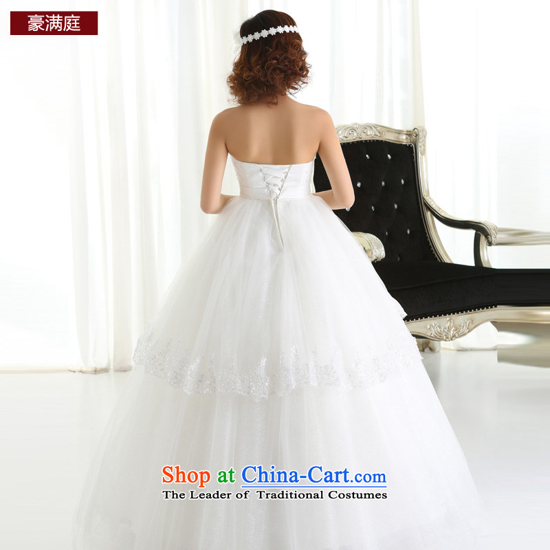 Wedding dresses new 2015 Korean alignment with Chest straps bride video large thin pregnant women wedding Top Loin of white , L Ho full Chamber , , , shopping on the Internet