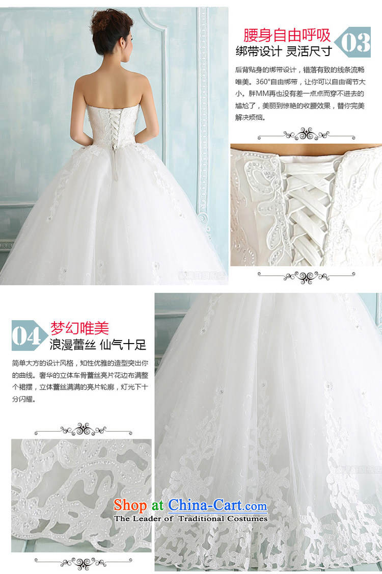 The new 2015 winter wedding dresses lace on chip and chest straps to align the Korean version of the Wedding Dress Photography subject wearing white White XL Photo, prices, brand platters! The elections are supplied in the national character of distribution, so action, buy now enjoy more preferential! As soon as possible.