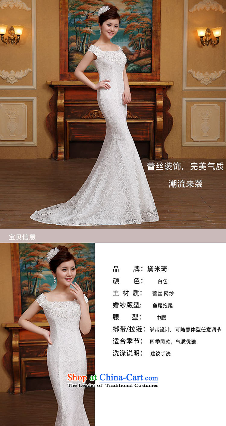 2015 Spring/Summer new word shoulder crowsfoot wedding dresses small trailing straps Sau San Video Foutune of thin lace shoulders White XL Photo, prices, brand platters! The elections are supplied in the national character of distribution, so action, buy now enjoy more preferential! As soon as possible.