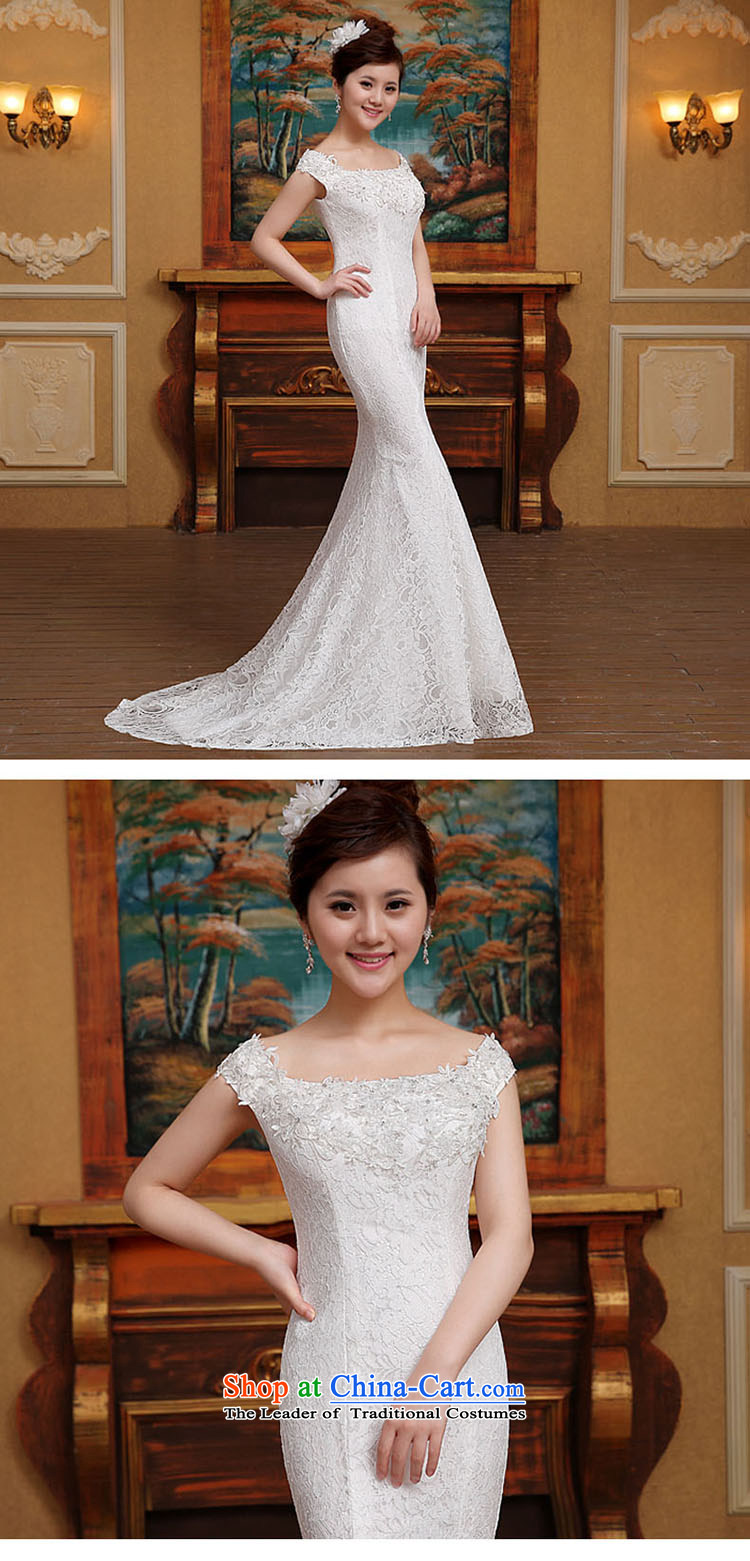 2015 Spring/Summer new word shoulder crowsfoot wedding dresses small trailing straps Sau San Video Foutune of thin lace shoulders White XL Photo, prices, brand platters! The elections are supplied in the national character of distribution, so action, buy now enjoy more preferential! As soon as possible.