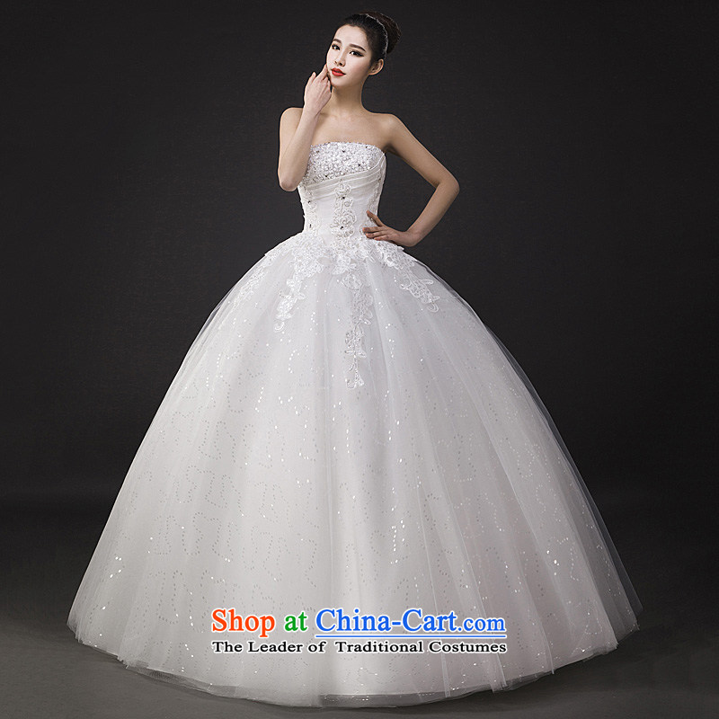 Wedding dresses new spring 2015 on-chip lace straps to align graphics Sau San thin bon bon skirt and white M Kennedy Chest Marriage Chamber Full , , , shopping on the Internet