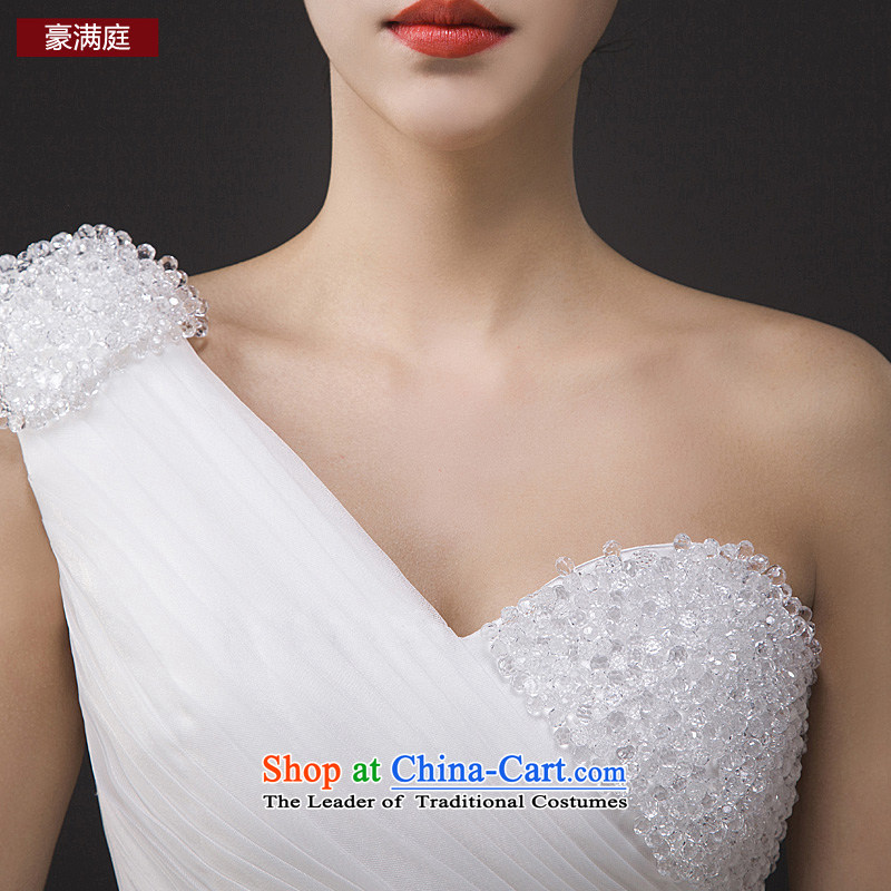 Ho full Chamber wedding dresses new 2015 lace flowers to align the bride minimalist shoulder wedding Korean Bridal Suite White , L Ho full Chamber , , , shopping on the Internet