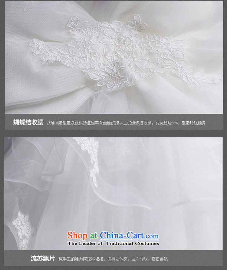 Ho full Chamber wedding dresses 2015 new stylish shoulders V-Neck bride pregnant women Korean stream to align the su bow tie white S picture, prices, brand platters! The elections are supplied in the national character of distribution, so action, buy now enjoy more preferential! As soon as possible.